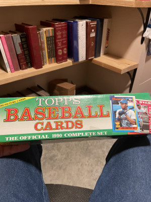 Topps baseball 1990 set front