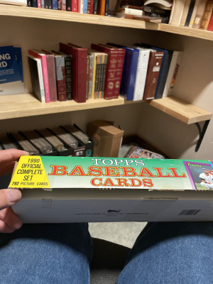 Topps baseball 1990 set back