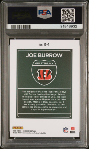 2023 Panini Donruss Downtown! Joe Burrow back