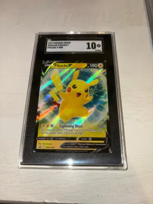 2022 Pokemon SWSH198 Pikachu V front