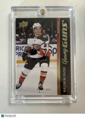 2021-22 Upper Deck Mason McTavish Young Guns Rookie Exclusives /100 front