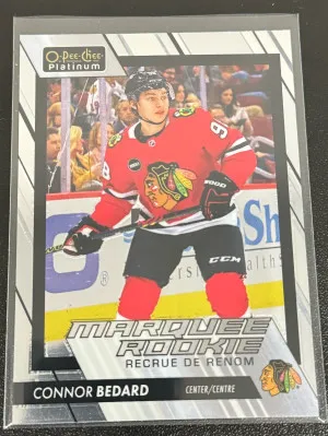 2023-24 OPC Platinum Connor Bedard Marquee Rookie front