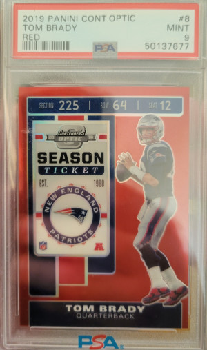 2019 Panini Contenders Optic Tom Brady Red front