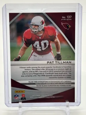 2019 Spectra Pat Tillman 35/60 back