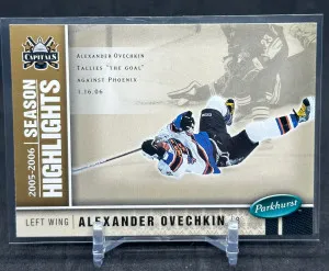 Alexander Ovechkin 2005-06 Parkhurst Season Highlights #588 “The Goal” Rookie RC front