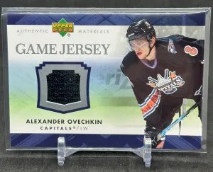 Alexander Ovechkin 2007-08 Upper Deck Series 1 UD Game Jersey Relic #J-AO front