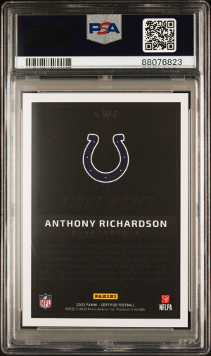 2023 Panini Certified Night Moves Anthony Richardson back