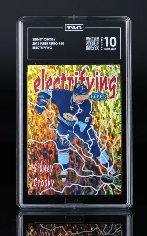 Sidney Crosby 2012 Fleer Retro Electrifying #10 TAG 10 front
