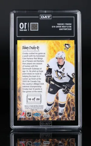 Sidney Crosby 2012 Fleer Retro Electrifying #10 TAG 10 back