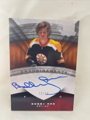 2008-09 Upper Deck The Cup Enshrinements Bobby Orr Autograph Auto 10/50 Bruins front