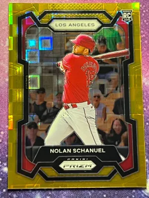 2024 Nolan Schanuel #242 PRIZM GOLD PANDORA 3/4 RC front