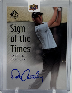 Patrick Cantlay Sign of the Times Auto front