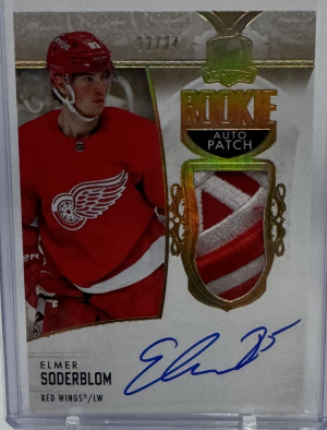 Elmer Soderblom Gold Cup RPA /24 Rookie Patch Auto front