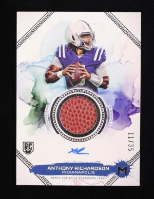 Anthony Richardson 2023 Topps Motif Relic Autographs Football #MRRAR RC #11/35 front