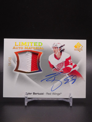 21-22 UD SPA Limited Auto Material Tyler Bertuzzi /50 front