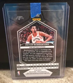 2023 Mosaic Victor Wembanyama City Edition Silver Prizm Rookie back