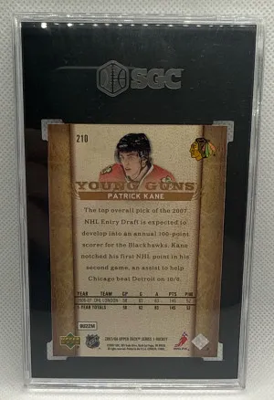 2007-08 Patrick Kane Young Guns SGC 8.5 back