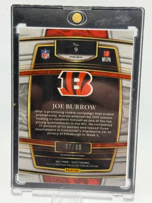 2021 Select Joe Burrow Dragon Scale /89 back