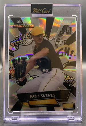 2024 Wild Card Comix Alumination Paul Skenes Steel City Edition Short Print Rookie Card - Foil #ACSP-PS2 [Uncirculated] S/N:  5/20 front
