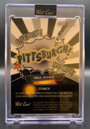 2024 Wild Card Comix Alumination Paul Skenes Steel City Edition Short Print Rookie Card - Foil #ACSP-PS2 [Uncirculated] S/N:  5/20 back