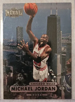 Michael Jordan 1997 Metal Universe front