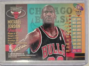 Michael Jordan 1997 Metal Universe back