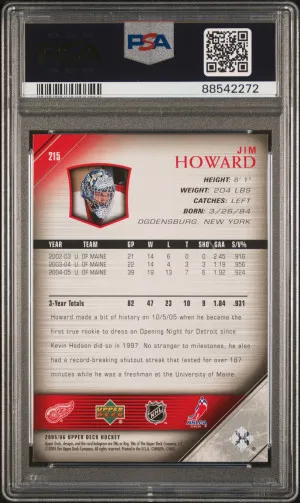 2005 Upper Deck Jim Howard back