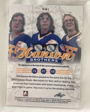 Hanson Brothers Leaf Metal Auto 2015 David Hanson Steve Carlson Jeff Carlson back