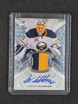 2015-16 Upper Deck The Cup Rookie Auto Patch /249 - Linus Ullmark front