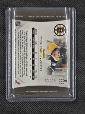 2010-11 Panini Dominion Rookie Signature Patch Gold /25 - Tyler Seguin back