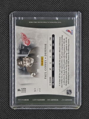 2010-11 Panini Dominion Emerald /5 - Paul Coffey back