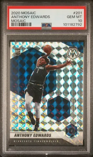 2020 Panini Mosaic Anthony Edwards Mosaic front