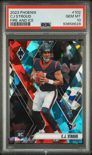 2023 Panini Phoenix Cj Stroud Fire And Ice /50 front