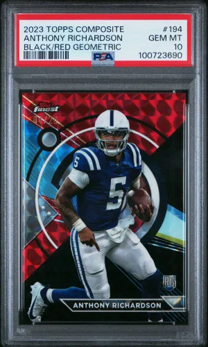 2023 Topps Composite Anthony Richardson Black/Red Geometric /20 front