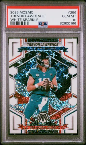 2023 Panini Mosaic Trevor Lawrence White Sparkle front