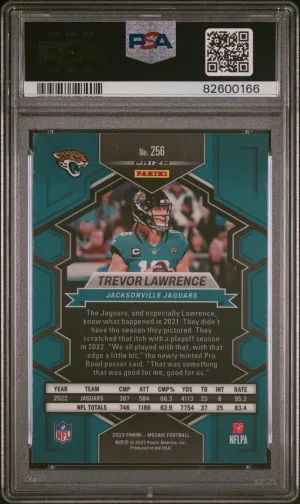 2023 Panini Mosaic Trevor Lawrence White Sparkle back