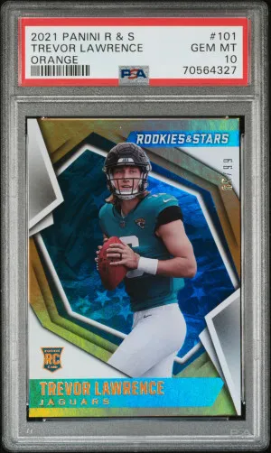 2021 Panini Rookies & Stars Trevor Lawrence Orange /99 front