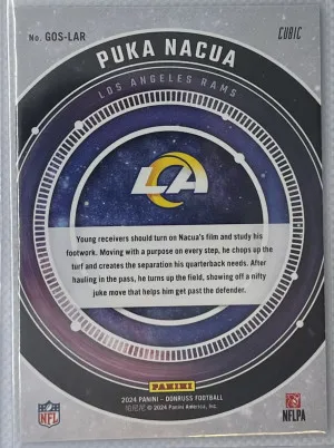 2024 Donruss Puka Nacua Galaxy of Stars 6/50 back