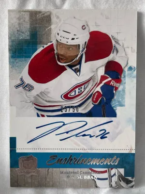 PK Subban 2010-11 The Cup Auto CEPS front
