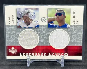 Emmitt Smith Alex Rodriguez 2003 Upper Deck Legendary Leaders Superstars ES/AR-L front