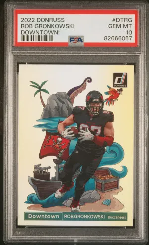 2022 Panini Donruss Downtown Rob Gronkowski Downtown! front