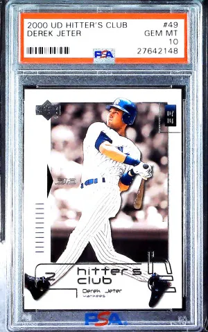 Derek Jeter 2000 Upper Deck Hitter's Club PSA 10 front