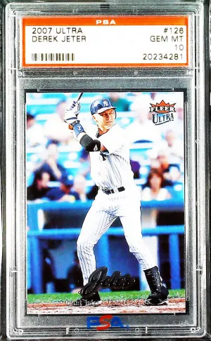 Derek Jeter 2007 Ultra PSA 10 front