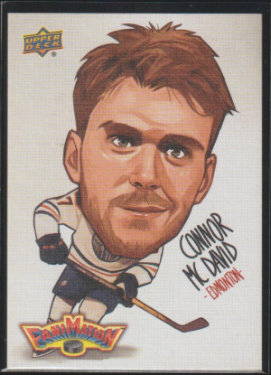 Connor McDavid 2023-24 Upper Deck Series 1 FaniMation SSP front