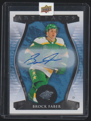 Brock Faber 2023-24 Artifacts Rookie Redemption Auto #XVII front