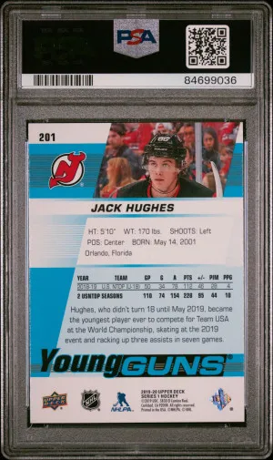 2019 Upper Deck Jack Hughes back
