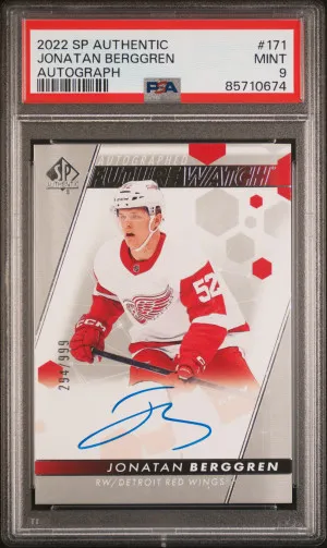 2022 Sp Authentic Jonatan Berggren Future Watch Auto front