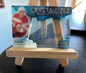 2023 Upper Deck Trilogy #C-MT Matthew Tkachuk Crystallized Signatures Auto front