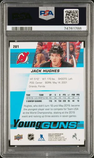 2019 Upper Deck Jack Hughes back