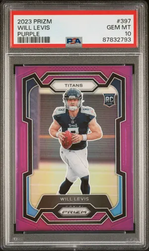 2023 Panini Prizm Will Levis Purple Prizm /125 front